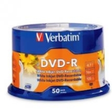 Verbatim DVD-R 16x Inkjet Printable (P/N:95137)